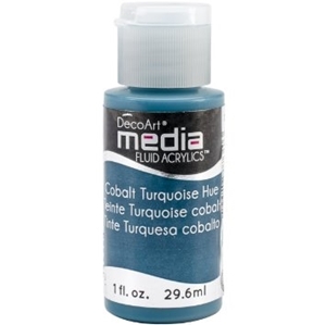 Picture of DecoArt Media Fluid Acrylics Ακρυλικό Χρώμα 29ml - Cobalt Turquoise Hue