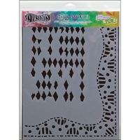 Picture of Dyan Reaveley's Dylusions Stencil 9''x12'' - Diamond Border