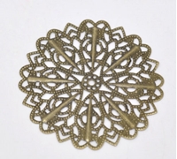Picture of Metal Filigree Flower - Bronze