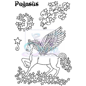 Picture of Clear Stamp Set Σετ Διάφανες Σφραγίδες A6 - Pegasus