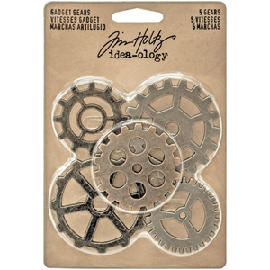 Picture of Tim Holtz Idea-Ology Metal Gadget Gears - Antique Nickel, Brass & Copper