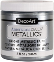 Εικόνα του DecoArt Americana Decor Metallics Μεταλλικό Ακρυλικό Χρώμα DIY 256ml - Silver