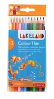 Εικόνα του Derwent Lakeland ColorThin Pencils - Σετ Χρωματιστά Μολύβια Ζωγραφικής, 12τεμ.