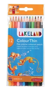 Picture of Derwent Lakeland ColorThin Pencils - Σετ Χρωματιστά Μολύβια Ζωγραφικής, 12τεμ.