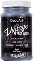 Εικόνα του DecoArt Vintage Effect Wash - Χρώματα Τεχνοτροπίας DIY, Black