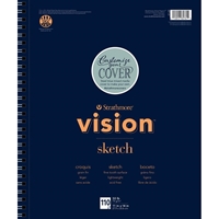 Εικόνα του Strathmore Vision Paper Pad 28 x 36 cm - Μπλοκ Ζωγραφικής - Sketch, 55 Φύλλα, 74gsm