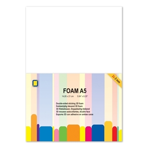 Picture of JEJE Double Sided Foam Sheet A5 - Διαστατικά Αυτοκόλλητα Φύλλα Διπλής Όψης, 2 mm