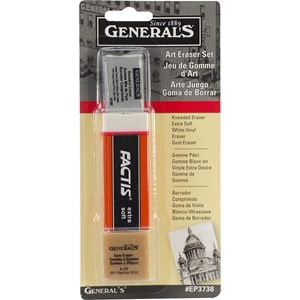 Picture of General's Art Eraser Set - Σετ Γόμες για Γραφίτη, Παστέλ, Κάρβουνο