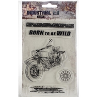 Εικόνα του Studio Light Industrial Clear Stamps Set Σετ Διάφανες Σφραγίδες - Born to be Wild, 5τεμ