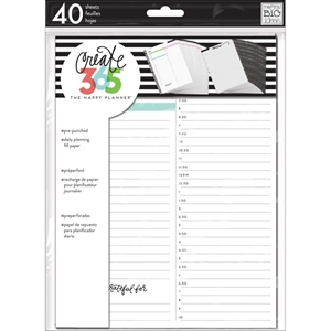 Picture of Create 365 Medium Planner Fill Paper Ανταλλακτικά Φύλλα - White Daily