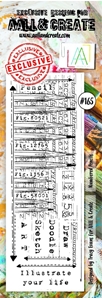 Picture of Aall & Create Border Clear Stamp #165 Διάφανη Σφραγιδα - Numbered Pencils