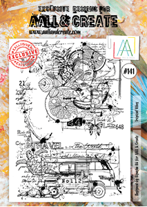 Picture of Σφραγιδα Aall & Create Clear Stamp Διάφανες Σφραγίδες A4 #141 - Tropical Vibes, 