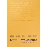 Εικόνα του Stonehenge Paper Pad -  Μπλοκ με Βαμβακερό Χαρτί 13 x 18 cm - Smooth Vellum, Warm White, 15 Φύλλα, 250gsm