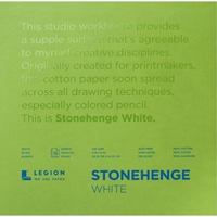 Εικόνα του Stonehenge Paper Pad - Μπλοκ με Βαμβακερό Χαρτί  20 x 20 cm - Smooth Vellum, White, 15 pages, 250gsm