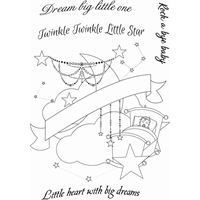 Εικόνα του Sweet Dixie Sharon Callis Clear Stamps Set Σετ  Διάφανες Σφραγίδες - Lullaby Dreams, 5τεμ