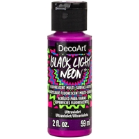 Picture of DecoArt Black Light Neon Acrylic Paint - Ultraviolet