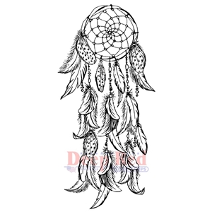 Picture of Deep Red Cling Stamp Σφραγίδα Rubber - Dream Catcher