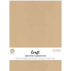 Picture of Colorbok Smooth Cardstock 8.5" x 11" - Kraft, 50 Φύλλα