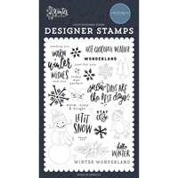 Εικόνα του Carta Bella Stamp Set Clear Σετ Διάφανες Σφραγίδες Winter Market – Warm Winter Wishes, 26τεμ