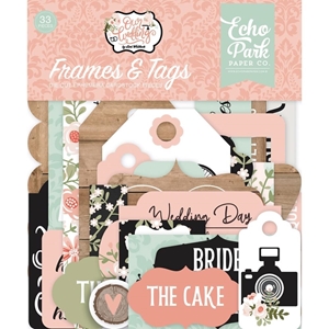 Picture of Echo Park Cardstock Ephemera Διακοσμητικά Die Cuts - Our Wedding, Frames & Tags, 33τεμ