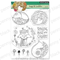 Picture of Penny Black Clear Stamps Set - Hugs & Cuddles, 9pcs