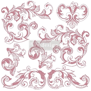 Picture of Prima Marketing Re-Design Decor Clear Stamps Set Σετ Διάφανες Σφραγίδες 12"X12" - Elegant Scrolls, 7τεμ