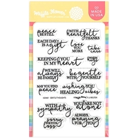 Picture of Waffle Flower Crafts Clear Stamps Set - Tender Thoughts, 15pcs