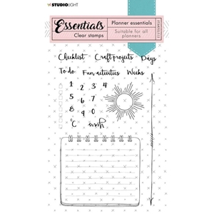 Picture of Studio Light Essentials Clear Stamps Set Σετ Διάφανες Σφραγίδες - Planner, 22τεμ 