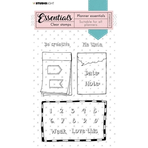 Picture of Studio Light Essentials Clear Stamps Set Σετ Διάφανες Σφραγίδες - Planner, 21τεμ 