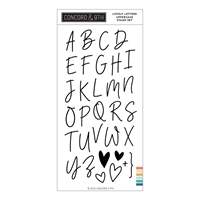 Picture of Concord & 9th Clear Stamps - Lovely Letters Uppercase, 32pcs