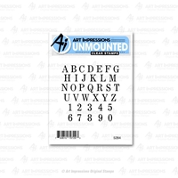 Εικόνα του Art Impressions Basics Clear Stamp Διάφανες Σφραγίδες Αλφάβητο- Small Alphabet, 36τεμ