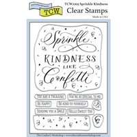 Εικόνα του Crafter's Workshop Clear Stamps Set Σετ Διάφανες Σφραγίδες - Sprinkle Kindness, 10τεμ 