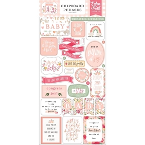 Picture of Echo Park Chipboard Stickers Αυτοκόλλητα - Welcome Baby Girl, Phrases