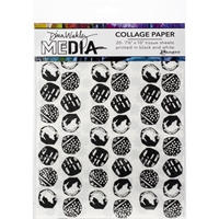 Picture of Dina Wakley Media Collage Tissue Paper 7.5"X10" - Backgrounds, 20pcs