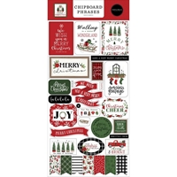 Εικόνα του Carta Bella Chipboard Accents Διακοσμητικά Die-cuts -  Home for Christmas, Phrases, 30τεμ