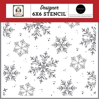 Picture of Carta Bella Stencils 6" x 6" – Home for Christmas, White Christmas