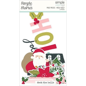 Picture of Simple Stories Simple Pages Διακοσμητικά Die-cuts – Holly Jolly, Page Pieces, 13τεμ