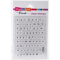Picture of Stampendous! Fran's Clear Stamps Set - Tiny Alphabet, 77pcs