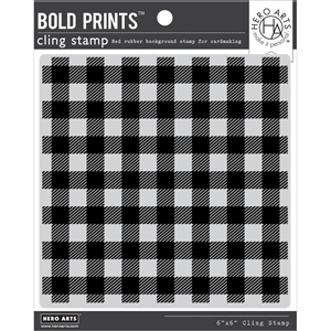 Picture of Hero Background Cling Stamp Arts Bold Prints Σφραγίδα Rubber – Buffalo Check Pattern 