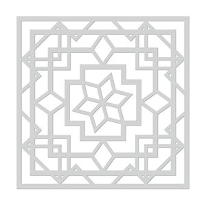 Picture of Hero Arts Stencil 6"X6" – Art Deco Lotus