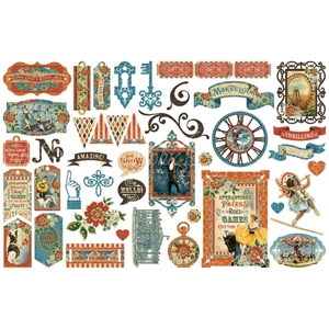 Picture of Graphic 45 Ephemera Assortment Διακοσμητικά Die-Cuts -  Come One, Come All!, 44τεμ