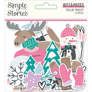 Picture of Simple Stories Die-Cuts Διακοσμητικά Ephemera – Feelin' Frosty, Bits & Pieces, 59τεμ