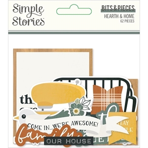 Picture of Simple Stories Διακοσμητικά Die-Cuts – Hearth and Home, Bits & Pieces, 62τεμ