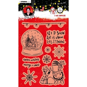 Picture of Studio Light Art by Marlene Clear Stamps Set Σετ Διάφανες Σφραγίδες Merry & Bright - Snow Globe, 10τεμ