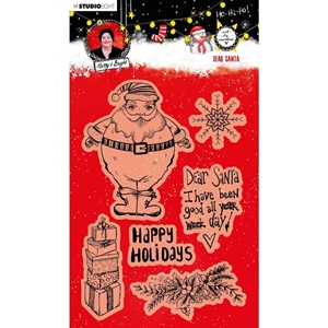 Picture of Studio Light Art by Marlene Clear Stamps Set Σετ Διάφανες Σφραγίδες Merry & Bright - Dear Santa, 6τεμ