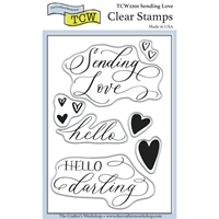 Εικόνα του Crafter's Workshop Clear Stamps Set Σετ Διάφανες Σφραγίδες - Sending Love, 7τεμ