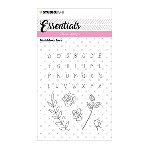 Picture of Studio Light Essentials Clear Stamps Set Σετ Διάφανες Σφραγίδες - Matchbox Love Nr. 142, 34τεμ 