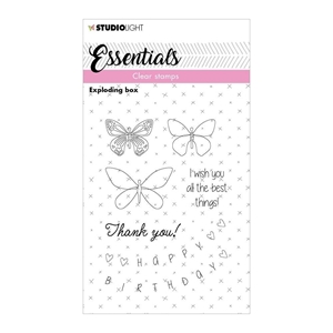 Picture of Studio Light Essentials Clear Stamps Set Σετ Διάφανες Σφραγίδες - Exploding Box Nr. 145, 7τεμ