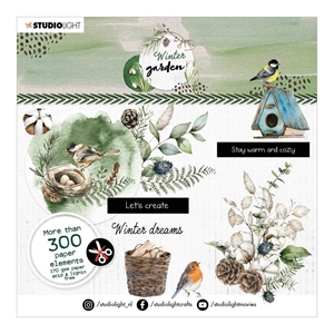 Picture of Studio Light Cardstock Ephemera Μπλοκ με Διακοσμητικά Die-Cuts - Winter Elements, Winter Garden Nr. 22