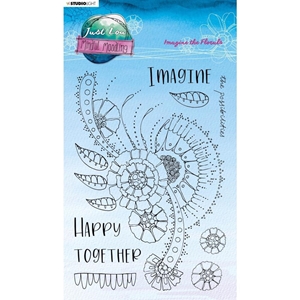 Picture of Studio Light Mindful Moodling Clear Stamps Set  Σετ Διάφανες Σφραγίδες - Imagine The Florals Nr. 189, 10τεμ